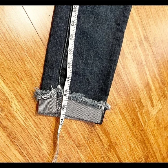 Fidelity denim Gwen high rise skinny Abbot vintage w holes distressed jeans. 29 - Picture 13 of 15